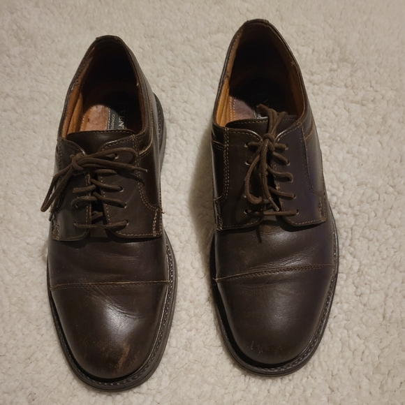 MENS VENTURINI COMFORT & FLEX LEATHER LOAFER SHOES BROWN SIZE 11.5 - Picture 2 of 9